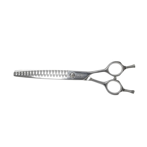 Вигнуті філірувальні ножиці TAURO PRO LINE для грумінгу, 18 см (7 дюймів), 18 зубців