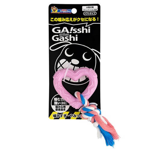 DoggyMan Heart with Rope, серце з мотузкою жувальна іграшка для собак