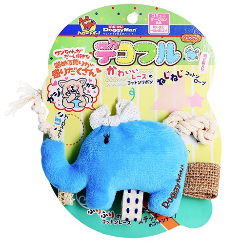 DoggyMan Fully Decorated Elephant, слон з декором м’яка іграшка для собак