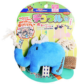 DoggyMan Fully Decorated Elephant, слон з декором м’яка іграшка для собак